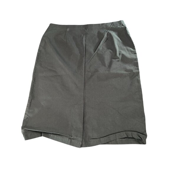 89TH + Madison Black Rayon Blend Knee-Length Skirt Size L/G - Picture 2 of 6